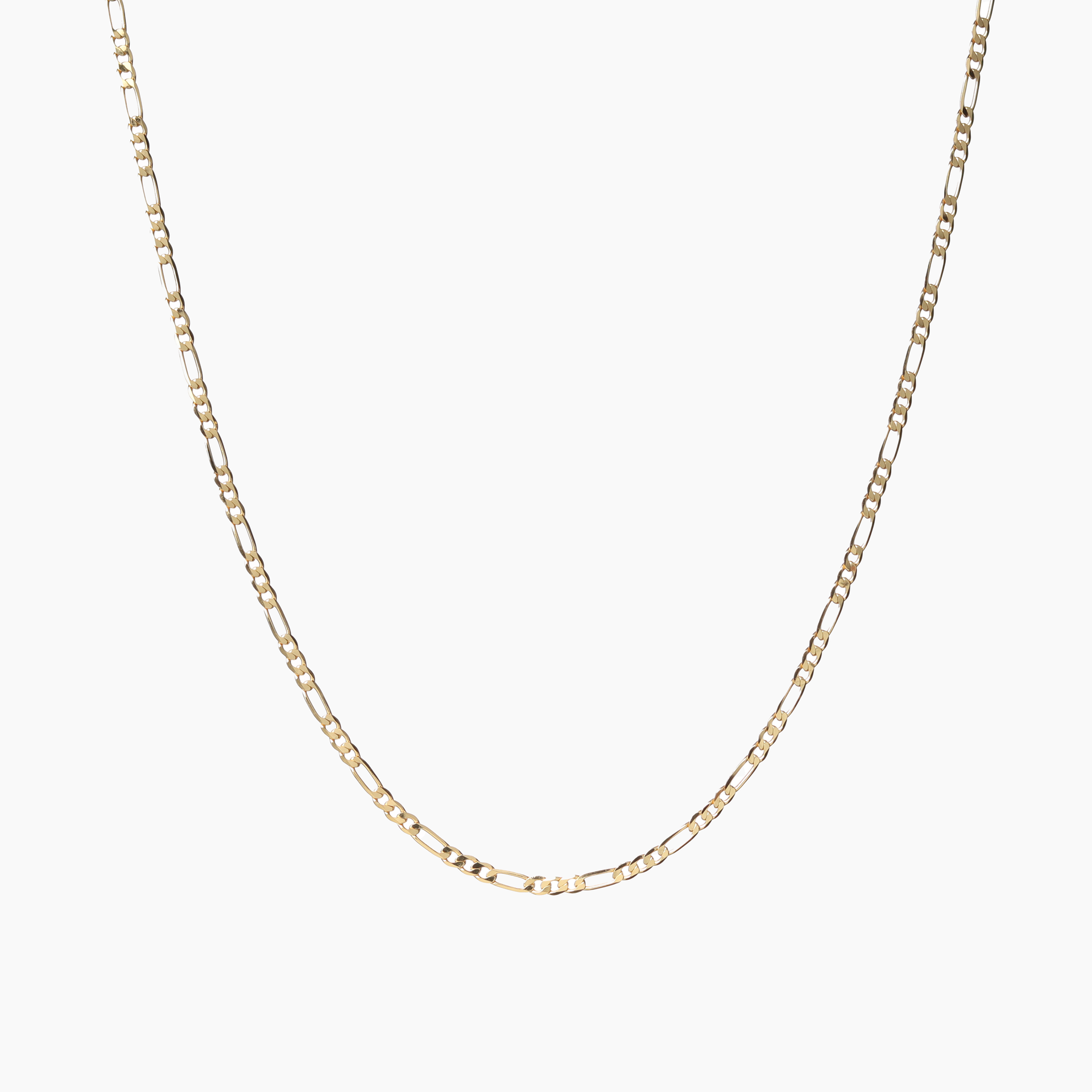 51233-FIGARO | 3.3mm Men's Gold Herringbone Chain Necklace | Cole