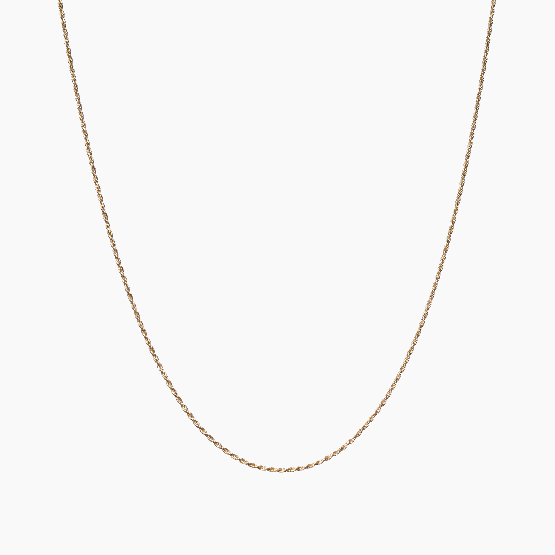 21217-CORDA | 1.7mm Men's Gold Rope Chain Necklace | Cole Riccardi